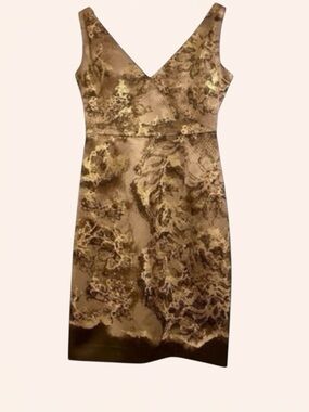 Tahari Gina Charmeuse Cocktail Dress Size 2